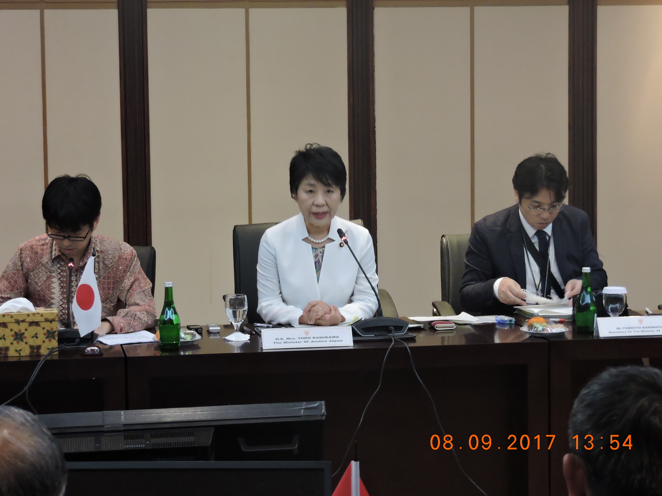 20170908 Kunjungan Menteri Kehakiman Jepang 1