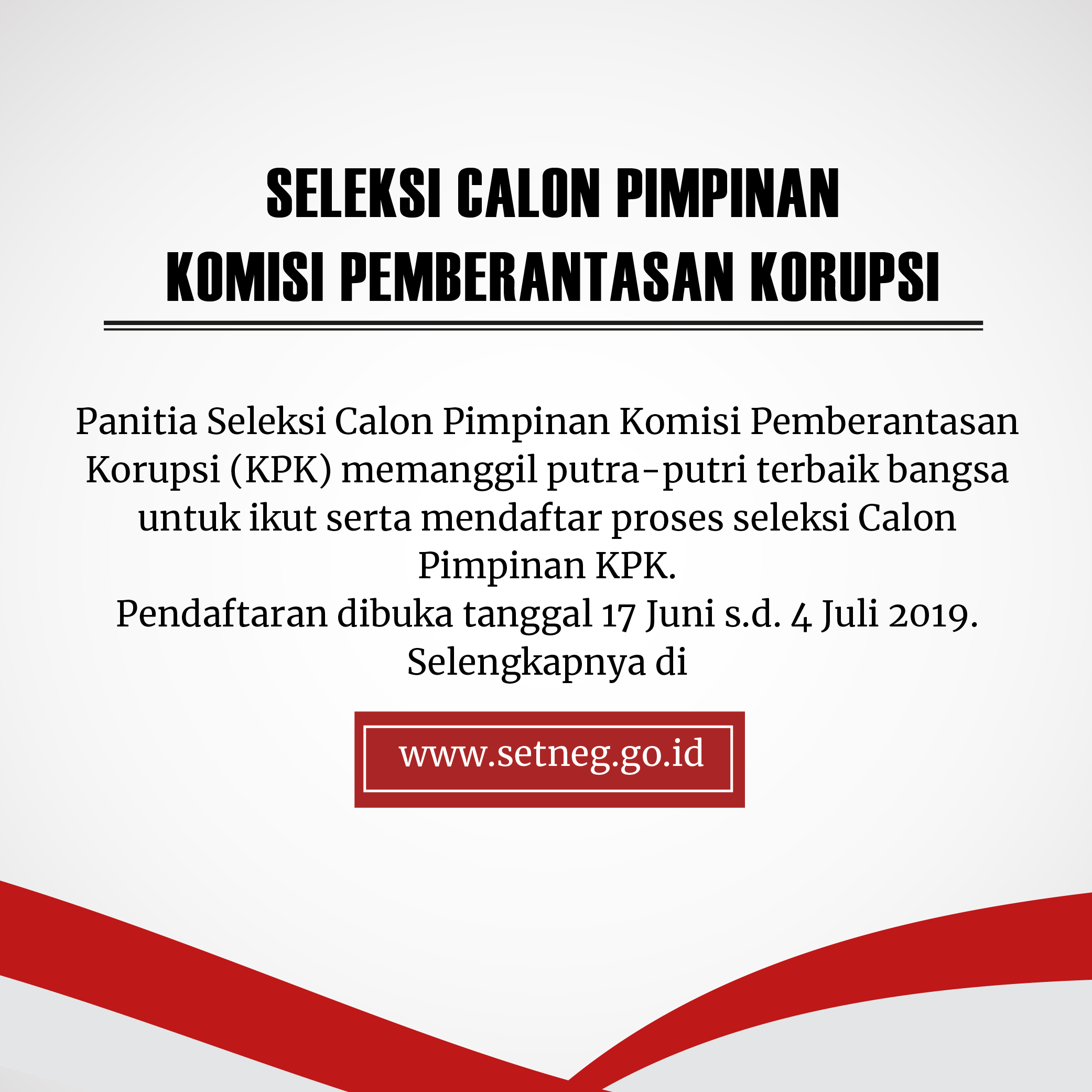 Pansel Calon Pimpinan KPK